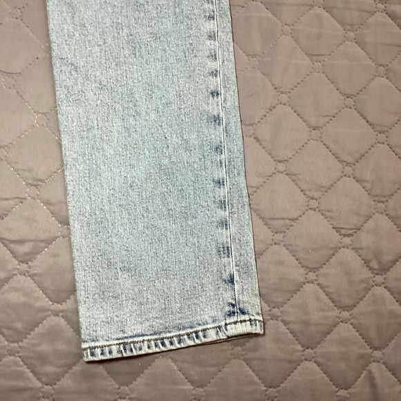 Abercrombie & Fitch The Ankle Straight Ultra High Rise Jeans Patch Size 24/00L - Picture 14 of 16